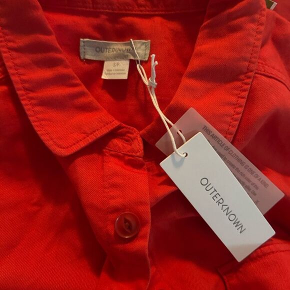 Outerknown S.E.A. Suit Long Sleeve Jumpsuit in Parisian Red Coral S NWT $228 - Picture 7 of 8